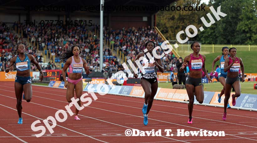 Christine Ohuruogu wins the womens 400 metres at the Sainsbury's Birmingham Grand Prix. Photos: David T. Hewitson/Sports for All Pics
